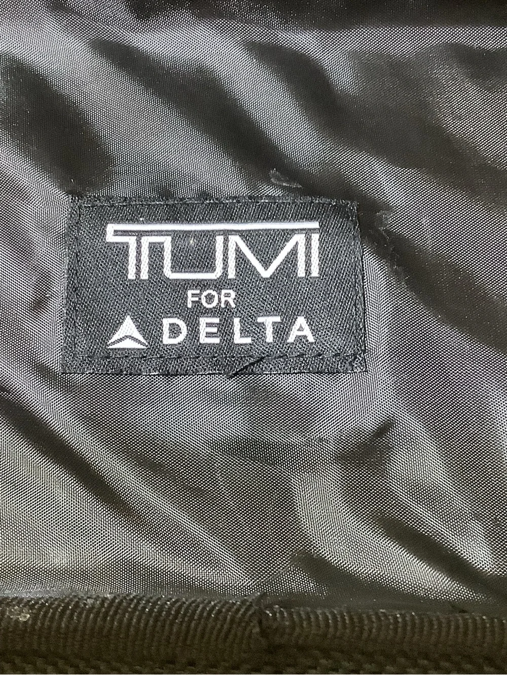 Tumi for Delta Grey Hard Shell Amenity Case Mini Traveling Electronic Case